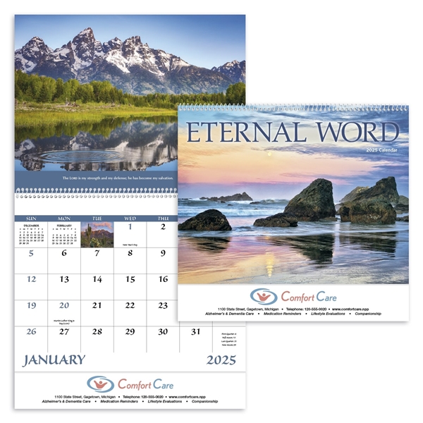 Promotional Eternal Word w Pre - Planning Sheet - Spiral - Good Value Calendars(R)