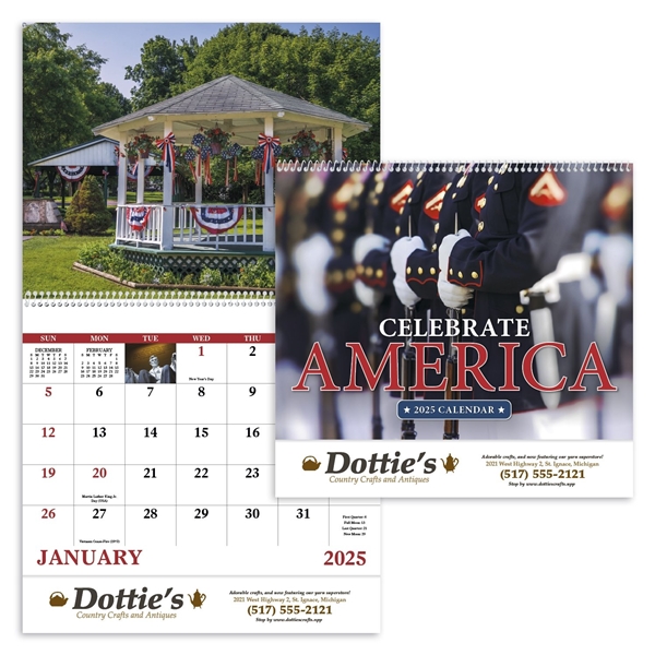 Promotional Celebrate America - Spiral - Good Value Calendars(R)