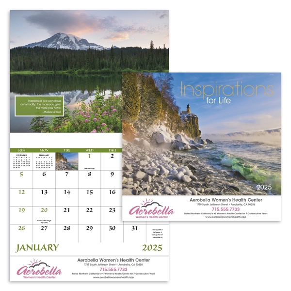 Promotional Inspirations for Life - Stapled - Good Value Calendars(R)