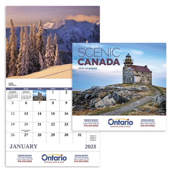 Promotional Scenic Canada - Stapled - Good Value Calendars(R)