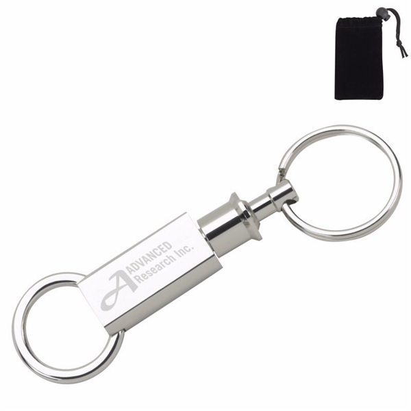 Silver TwistLock Key Separator Promotional Keychains