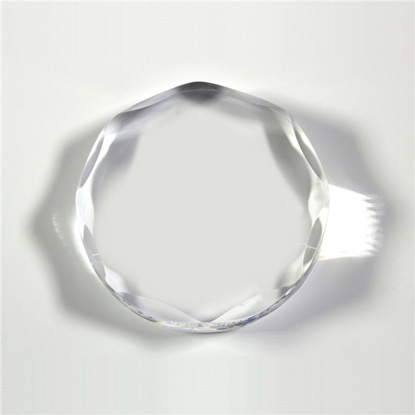 Promotional Scalloped Circle Paperweight Award - 4