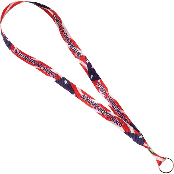 Promotional 5/8 Full Color Polyester Ribbon Lanyard
