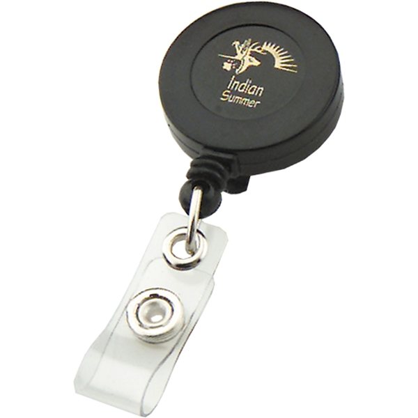 Promotional Retractable Badge Reel With Swivel Bulldog Clip