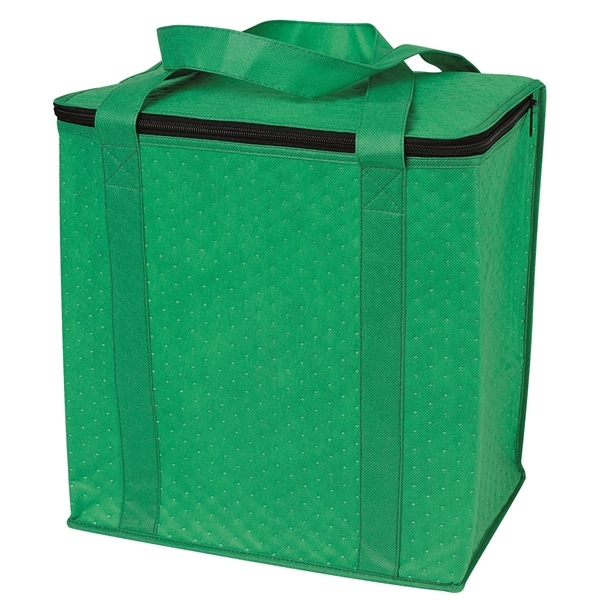 insulated grocery tote with zipper