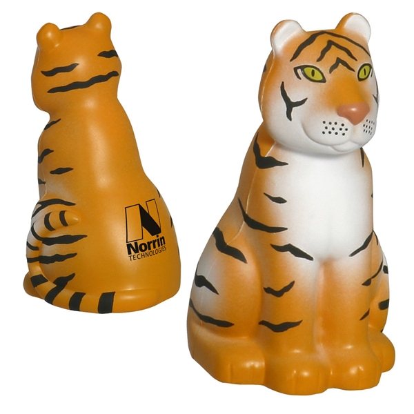 Promotional Sitting Tiger - Stress Relievers