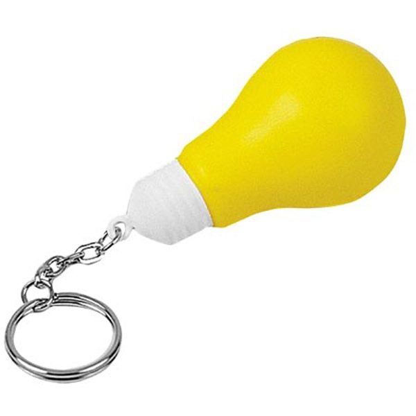 Promotional Lightbulb Key Chain - Stress Relievers