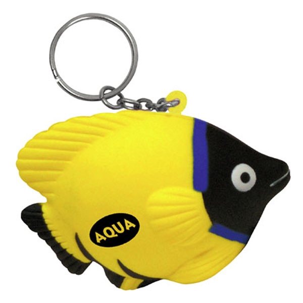 Promotional Tropical Fish Key Chain - Stress Relievers