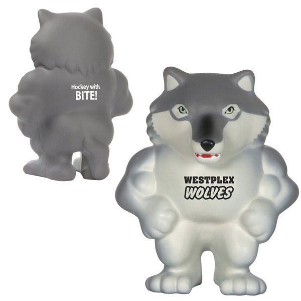 Promotional Wolf Mascot - Stress Relievers