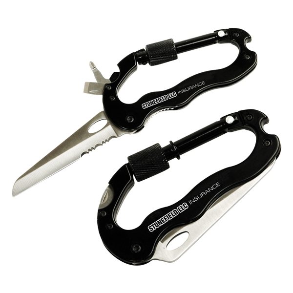 Promotional Carabiner Knife Survival Tool
