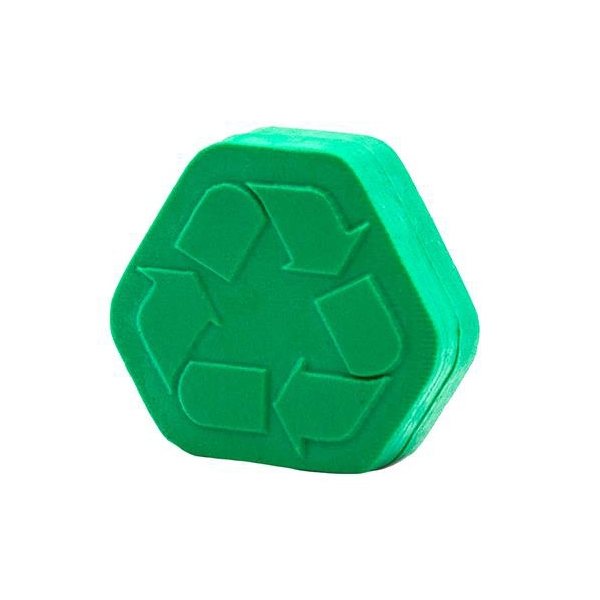 Pencil Top Stock Eraser - Recycle Symbol