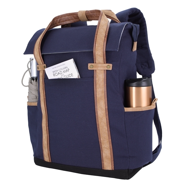 aerial view a navy kapston(r) san marco backpack, image 4 of 8