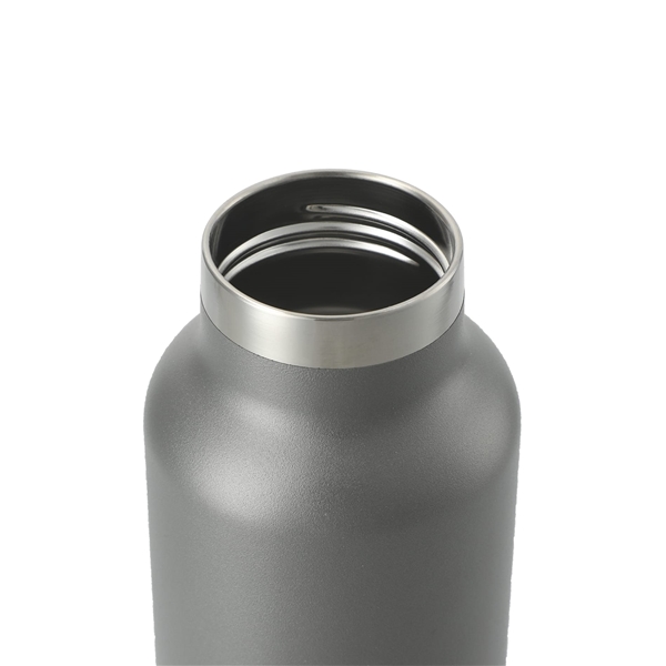 aerial view a gray thor copper vacuum insulated 22oz water bottle, image 5 of 6