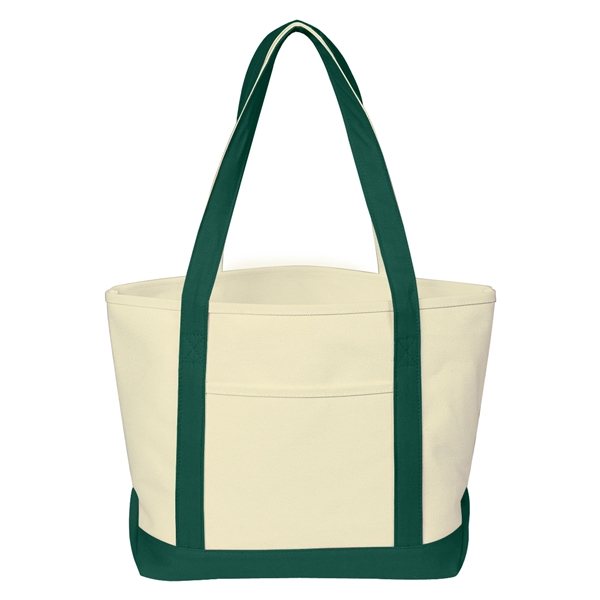 Heavy Cotton Canvas Boat Tote Bag - Customized Tote Bags