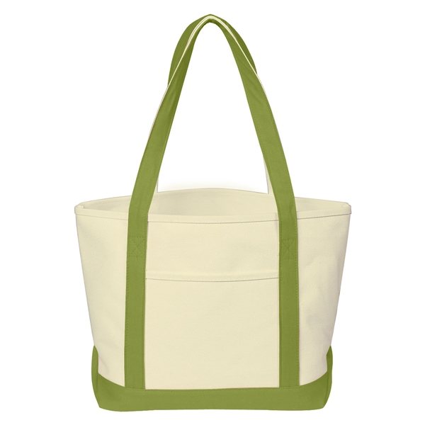 Heavy Cotton Canvas Boat Tote Bag - Customized Tote Bags