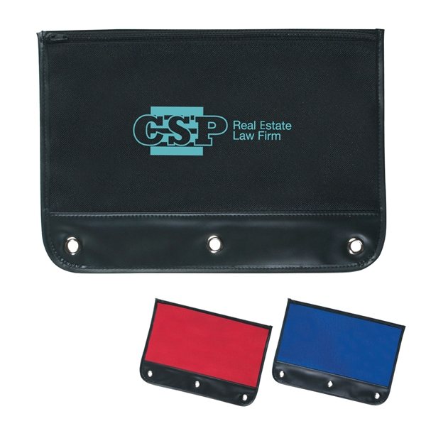 Promotional Zippered Pencil Case For Binders