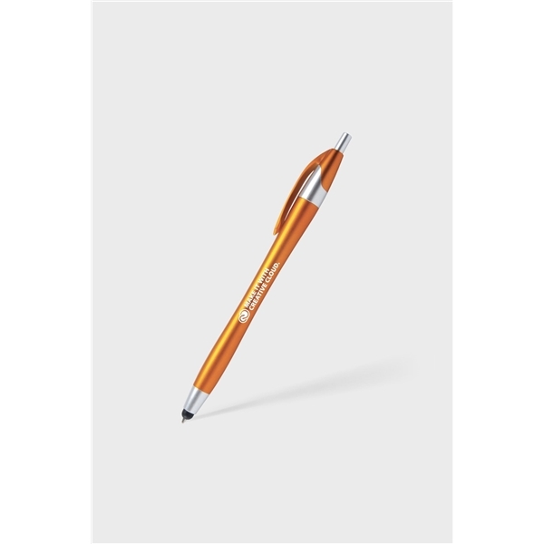 aerial view a burnt orange with black ink javelina javelin stylus pen - metallic, image 3 of 5