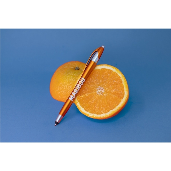 aerial view a burnt orange with black ink javelina javelin stylus pen - metallic, image 5 of 5