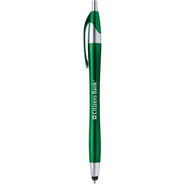 aerial view a emerald green with black ink javelina javelin stylus pen - metallic, image 2 of 3