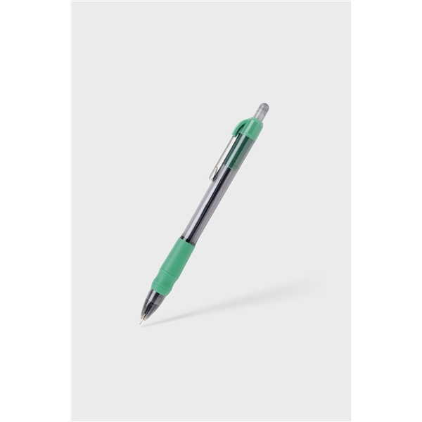 aerial view a dark green with blue ink maxglide click(r) corporate arrow pen, image 2 of 2