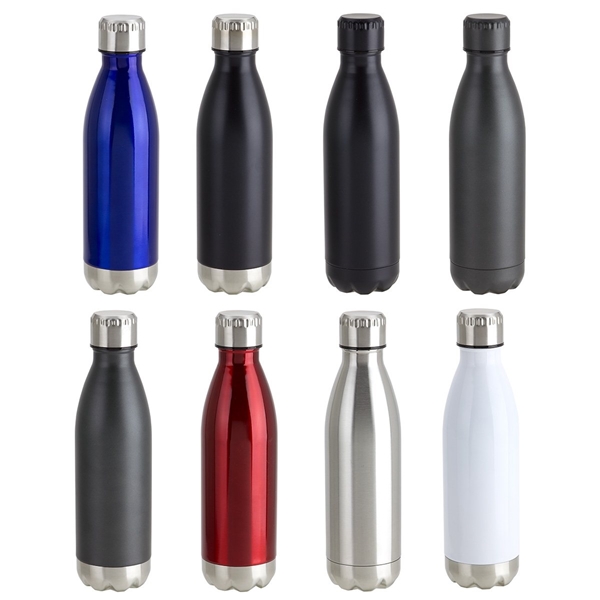 aerial view a group of keep 17 oz vacuum insulated stainless steel bottle, image 2 of 2