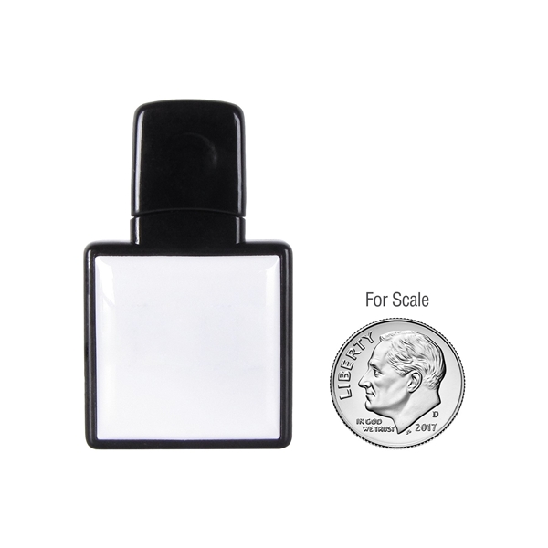 aerial view a black dover square usb flash drive, image 5 of 5