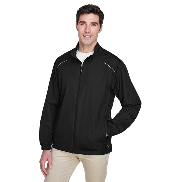 aerial view a black core365 - mens techno lite motivate unlined lightweight jacket, image 4 of 7