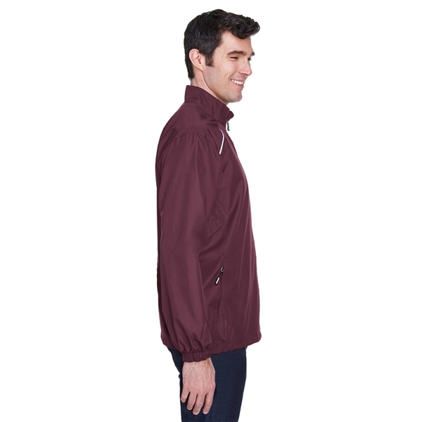 aerial view a burgundy core365 - mens techno lite motivate unlined lightweight jacket, image 2 of 7