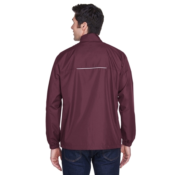 aerial view a burgundy core365 - mens techno lite motivate unlined lightweight jacket, image 3 of 7