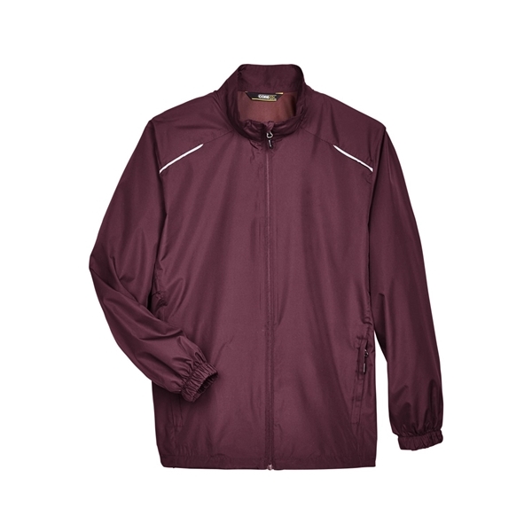 aerial view a burgundy core365 - mens techno lite motivate unlined lightweight jacket, image 5 of 7