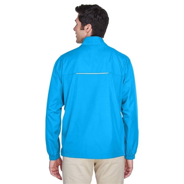 aerial view a electric blue core365 - mens techno lite motivate unlined lightweight jacket, image 3 of 7