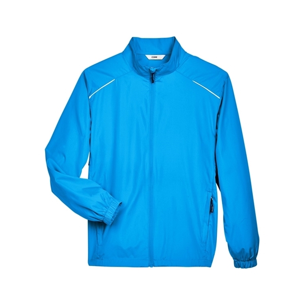 aerial view a electric blue core365 - mens techno lite motivate unlined lightweight jacket, image 5 of 7
