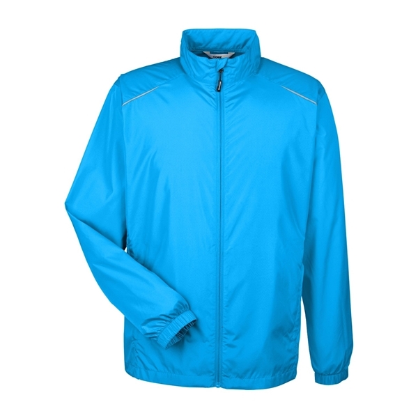 aerial view a electric blue core365 - mens techno lite motivate unlined lightweight jacket, image 7 of 7