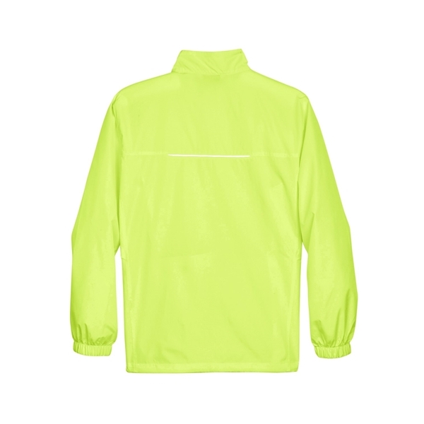 aerial view a safety yellow core365 - mens techno lite motivate unlined lightweight jacket, image 6 of 7