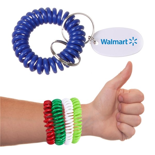Promotional Bracelet Coil Keychain