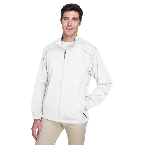 aerial view a white core365 - mens techno lite motivate unlined lightweight jacket, image 4 of 7