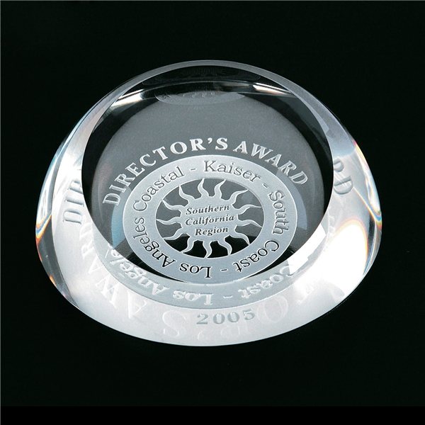 Promotional Crystal Dome Paperweight