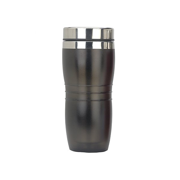 Quench Black 16 oz Double Wall Plastic Tumbler