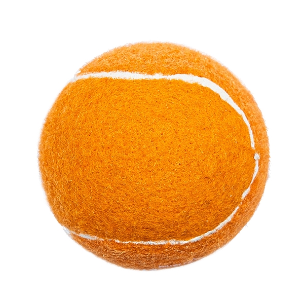 aerial view a orange custom tennis balls - personalized imprinted logo, image 2 of 2