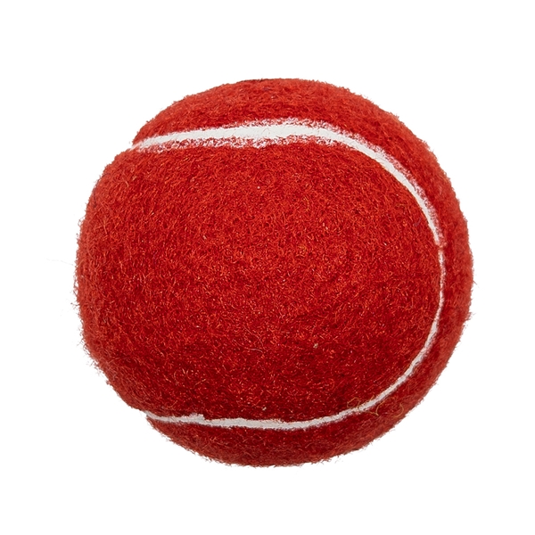 aerial view a red custom tennis balls - personalized imprinted logo, image 2 of 2