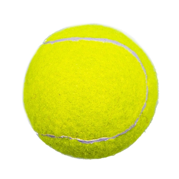 aerial view a yellow custom tennis balls - personalized imprinted logo, image 2 of 3