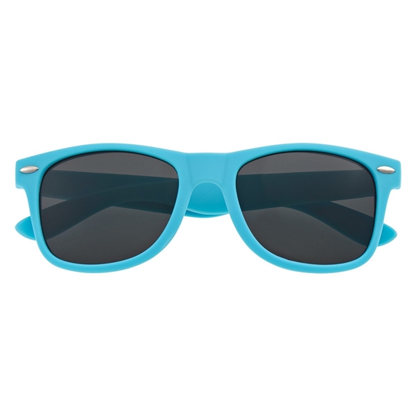 aerial view a light blue velvet touch malibu risky business sunglasses - opaque, image 4 of 4