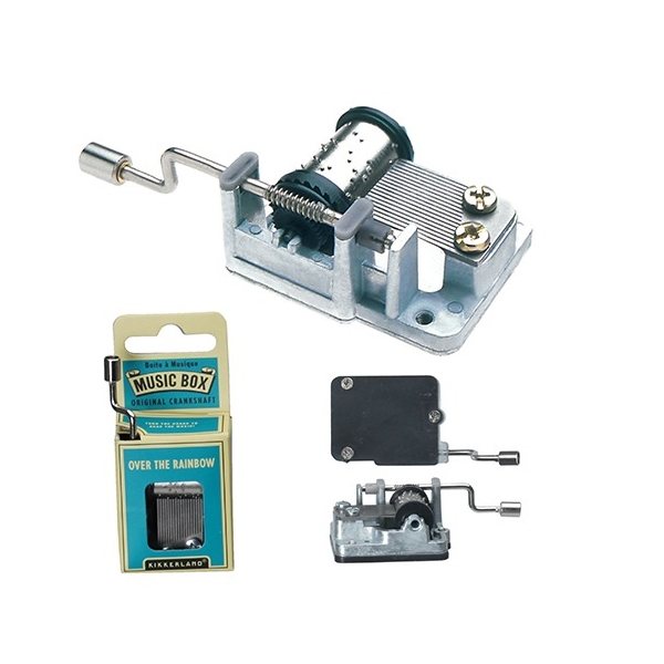 aerial view a silver kikkerland music box - over the rainbow, image 2 of 2