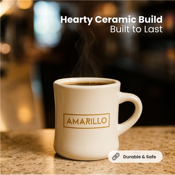 aerial view a group of 10 oz diner mug - natural, image 3 of 5