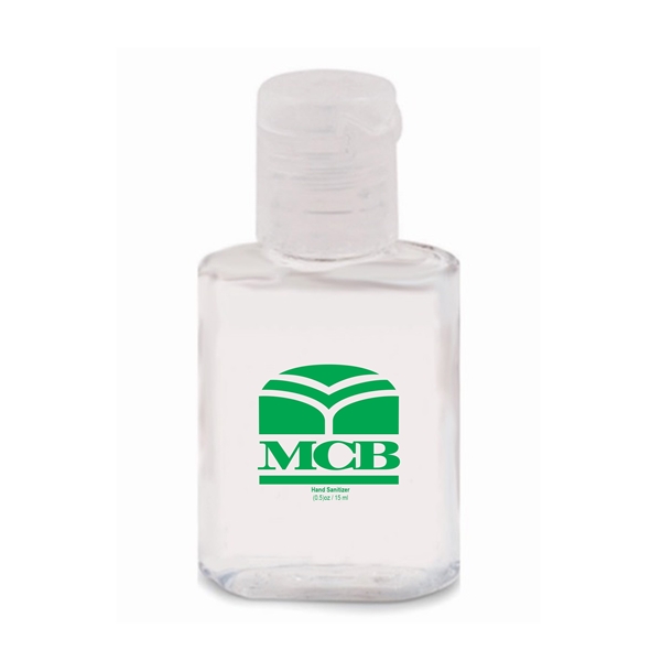 aerial view a group of 0.5 oz square hand sanitizer, image 2 of 2