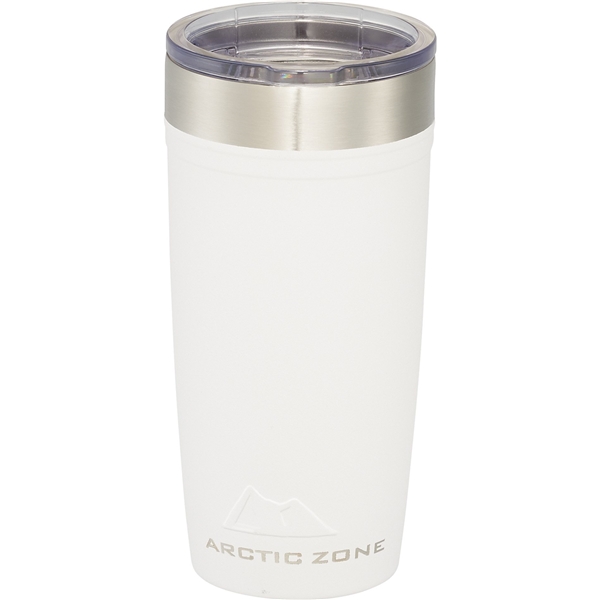 aerial view a white arctic zone(r) titan thermal hp(r) copper tumbler 20oz, image 4 of 5