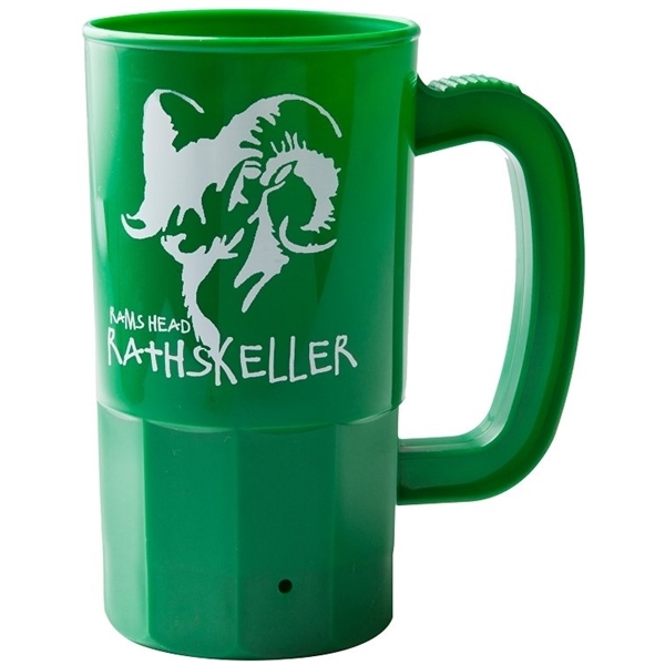 aerial view a kelly green 14 oz single wall beer stein - 14 oz., image 3 of 3