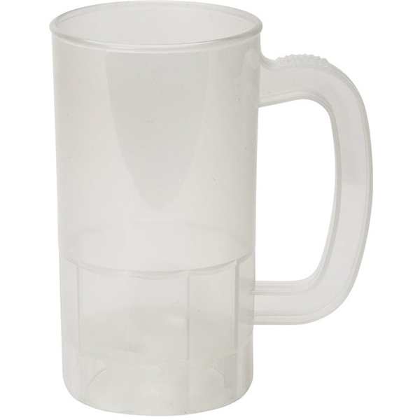 aerial view a trans clear 14 oz single wall beer stein - 14 oz., image 2 of 2