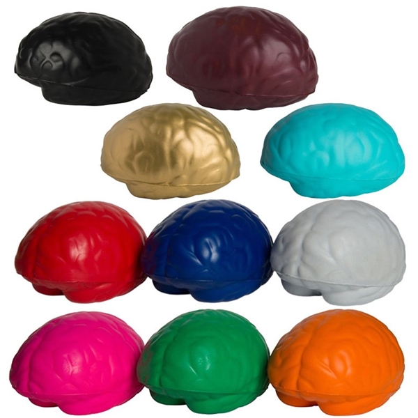 aerial view a group of brain squeezies - stress reliever, image 2 of 2