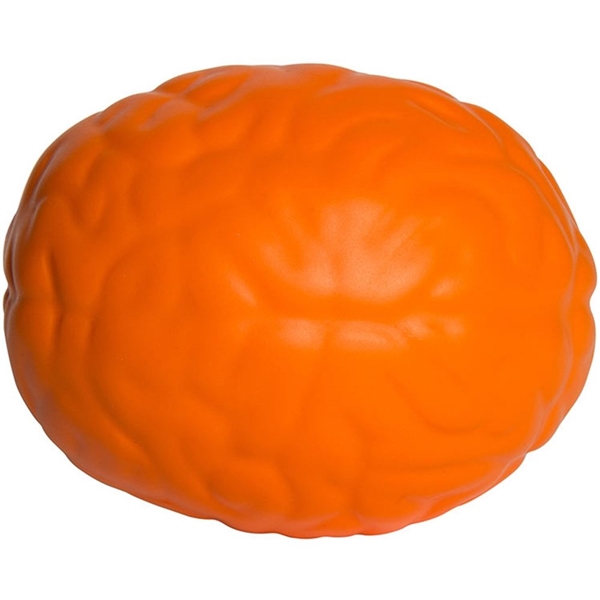 aerial view a orange brain squeezies - stress reliever, image 5 of 5